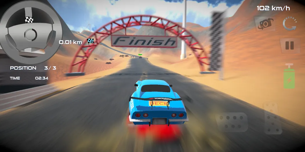 Rally Car : Extreme Fury Race (Ралли Кар)  [МОД Unlocked] Screenshot 4