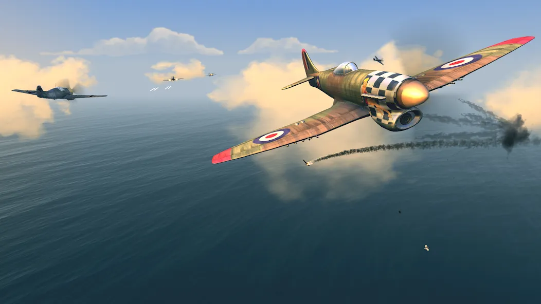 Warplanes: WW2 Dogfight (Варплейнс)  [МОД Unlocked] Screenshot 4