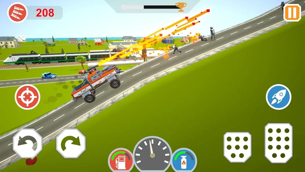 Zombie Cars Crush: Racing Die (Зомби Карс)  [МОД Бесконечные монеты] Screenshot 5