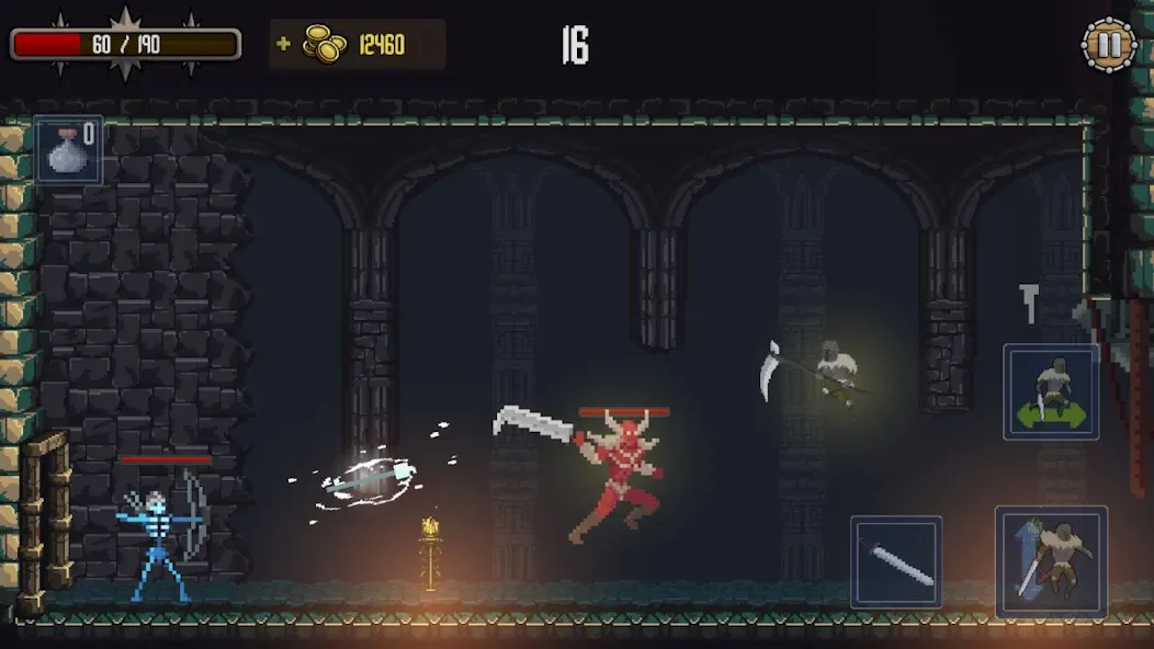 Deathblaze Action Platformer (Смертельное пламя Экшен Платформер)  [МОД Бесконечные деньги] Screenshot 4