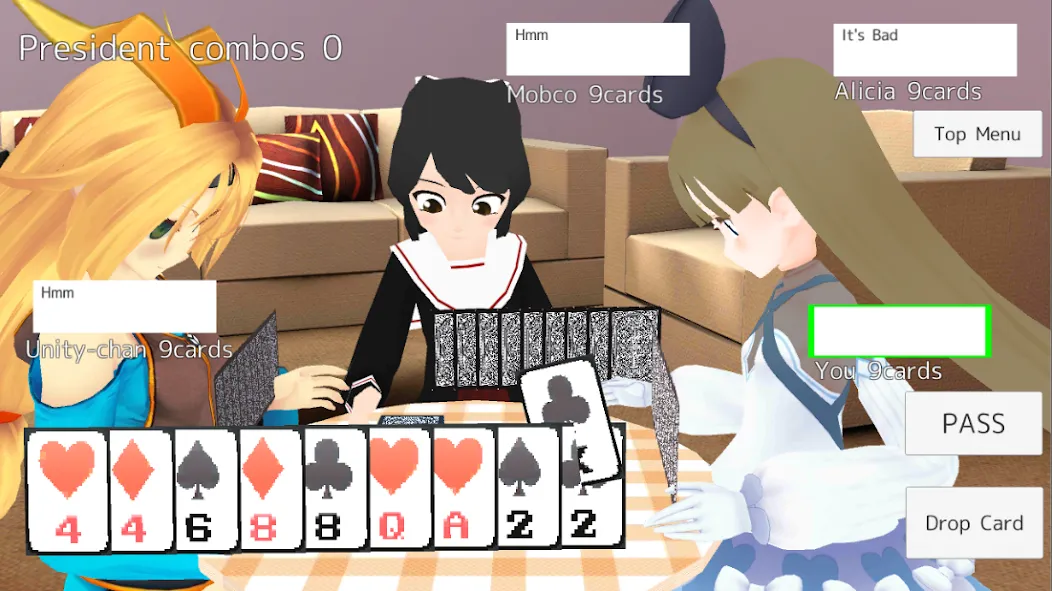 President Card Game (Президент карточная игра)  [МОД Много монет] Screenshot 1