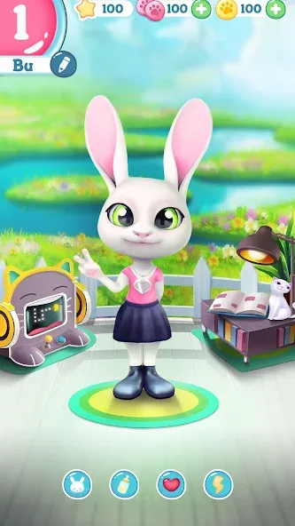 Bu Bunny - Cute pet care game  [МОД Menu] Screenshot 4