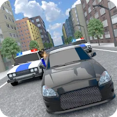 Скачать взлом Police Car Chase  [МОД Много монет] - полная версия apk на Андроид