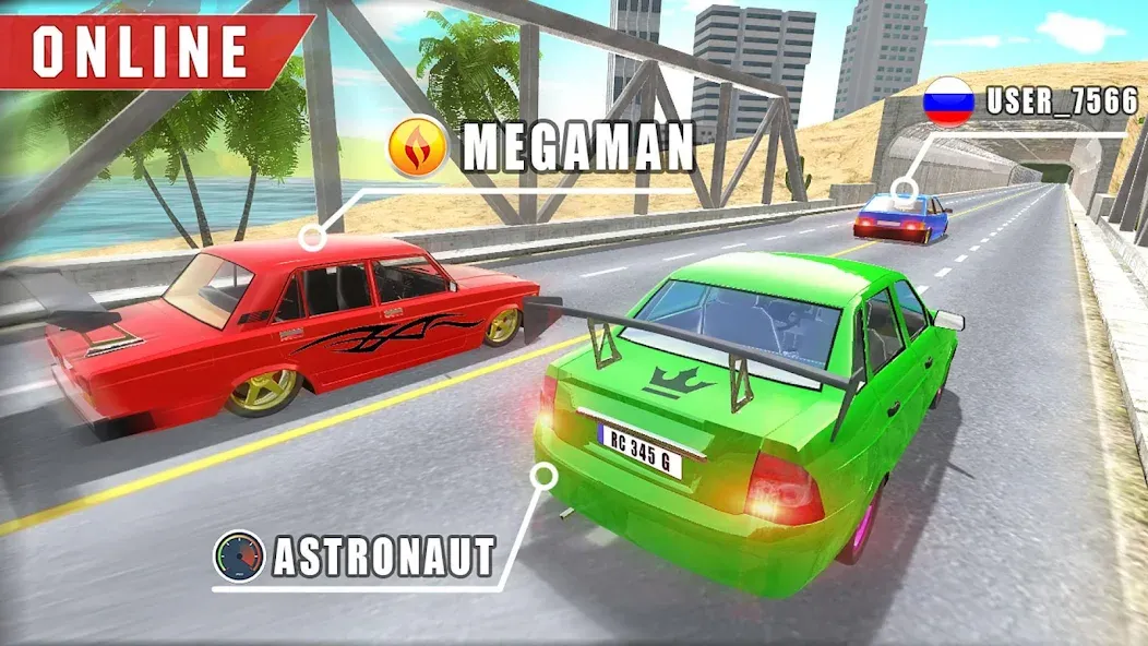 Real Cars Online Racing  [МОД Меню] Screenshot 3