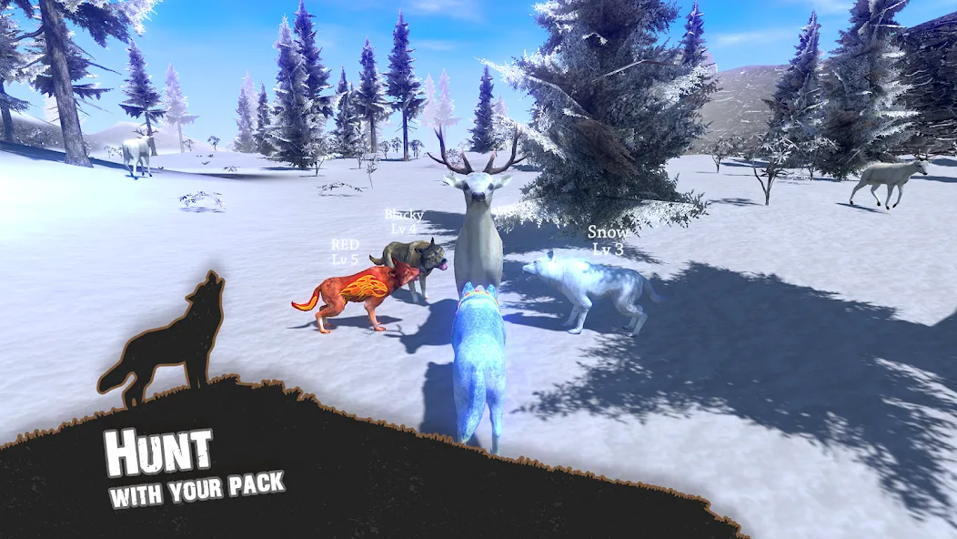 Wolf Simulator - Animal Games  [МОД Unlocked] Screenshot 1