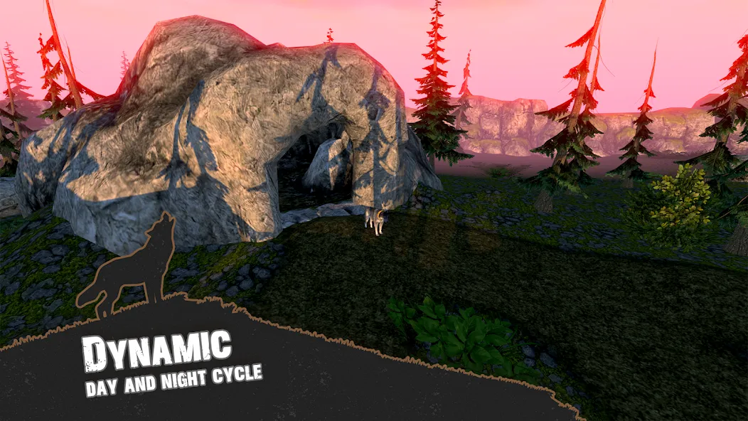 Wolf Simulator - Animal Games  [МОД Unlocked] Screenshot 4