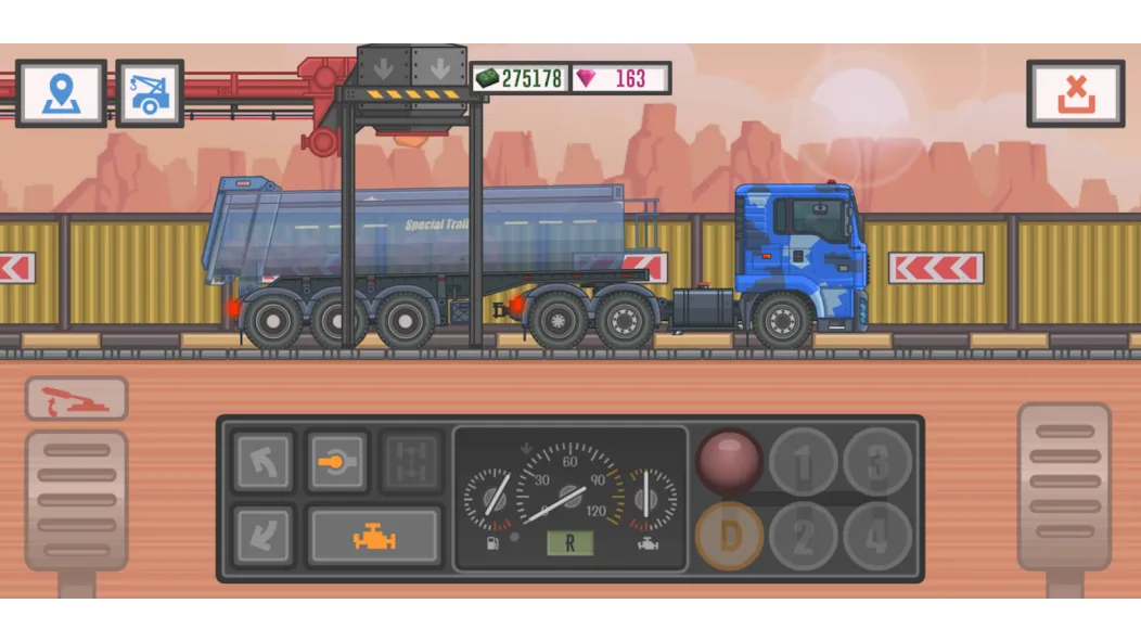 Trucker and Trucks  [МОД Много монет] Screenshot 2