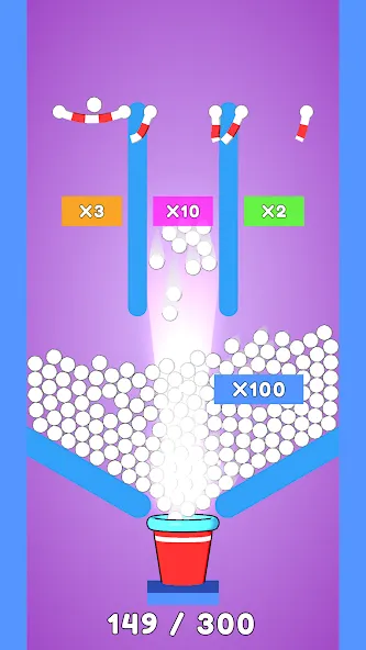 Balls and Ropes: Cut 'n Bounce (Боллс энд Роупс)  [МОД Бесконечные монеты] Screenshot 1