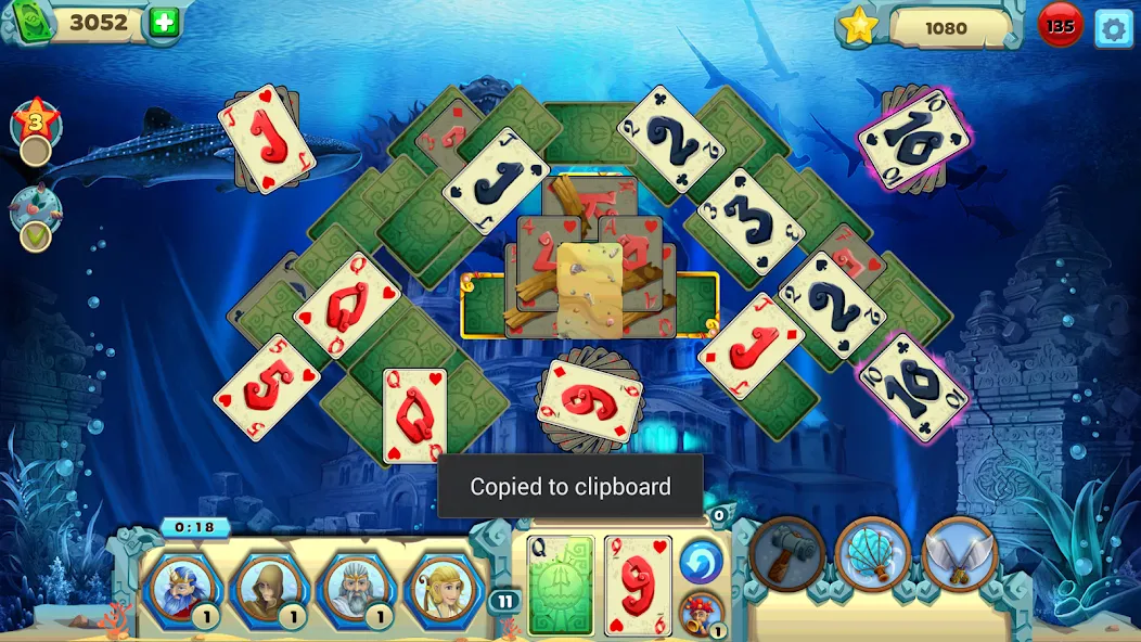 Solitaire Atlantis (олитэр Атлантис)  [МОД Много денег] Screenshot 3