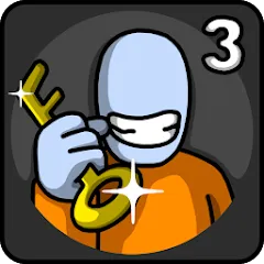 Взломанная One Level 3 Stickman Jailbreak (Один Уровень 3)  [МОД Unlocked] - стабильная версия apk на Андроид