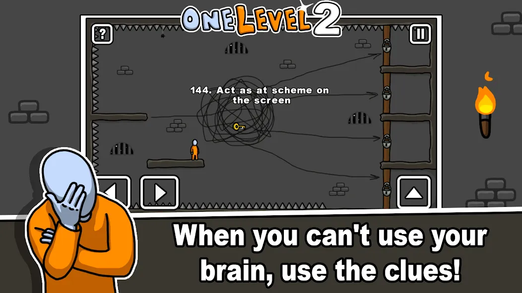 One Level 2 Stickman Jailbreak (Уан Левел 2)  [МОД Бесконечные монеты] Screenshot 5