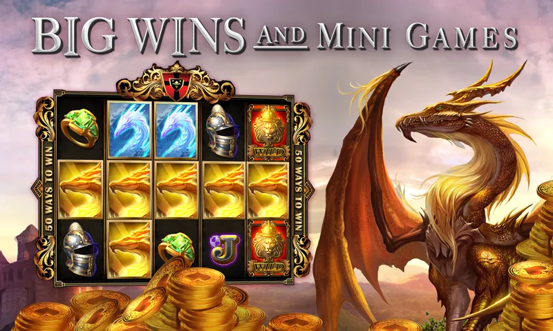 Slots Dragon Machine (Трон драконов слоты)  [МОД Бесконечные монеты] Screenshot 1