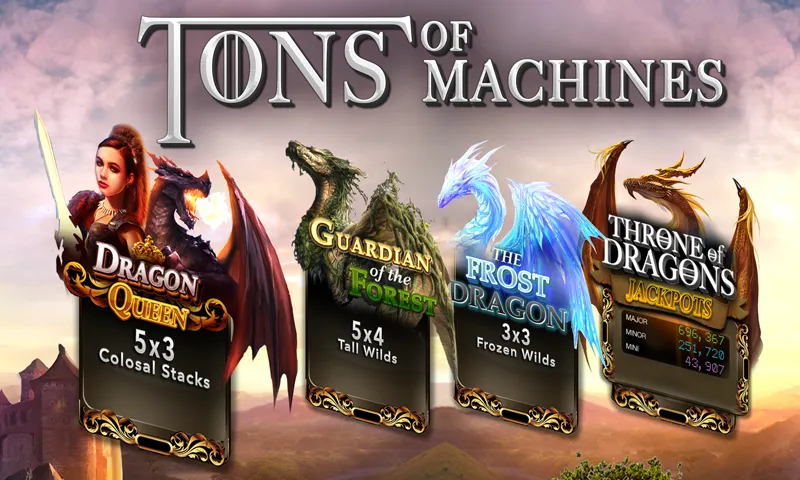 Slots Dragon Machine (Трон драконов слоты)  [МОД Бесконечные монеты] Screenshot 3