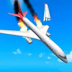 Взломанная Plane Crash: Flight Simulator (Плейн Краш)  [МОД Все открыто] - полная версия apk на Андроид