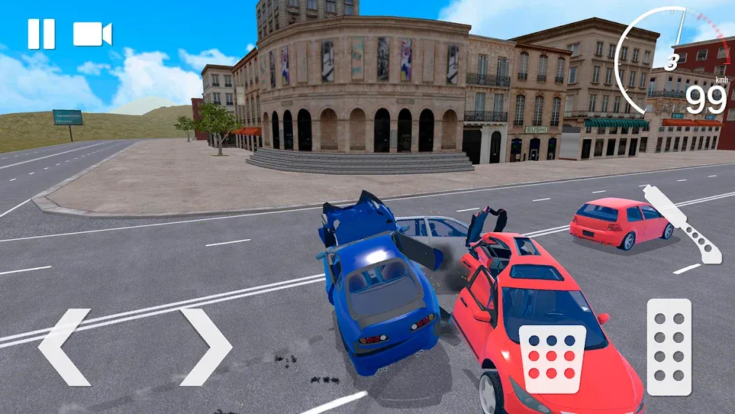 Traffic Crashes Car Crash (Трафик Краш Кар Краш)  [МОД Меню] Screenshot 4