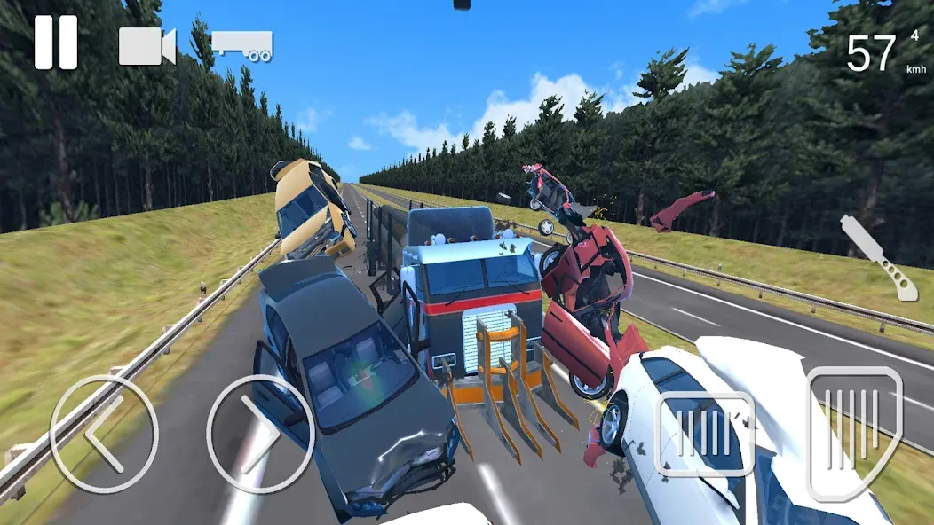 Truck Crash Simulator Accident (Симулятор ДТП с грузовиком)  [МОД Mega Pack] Screenshot 2