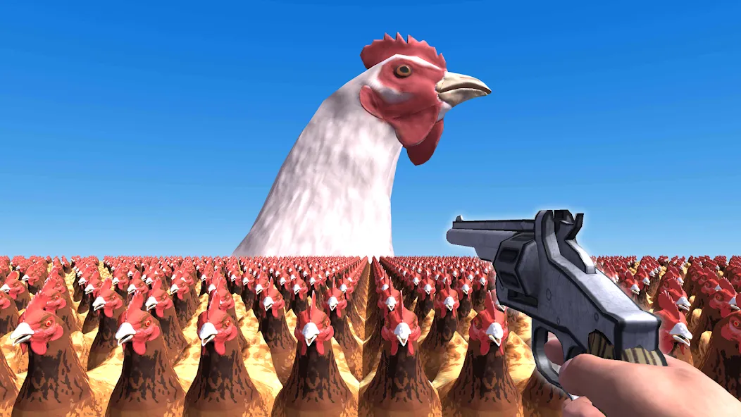 Cluck Shot: Chicken War FPS (Клак Шот)  [МОД Unlimited Money] Screenshot 1