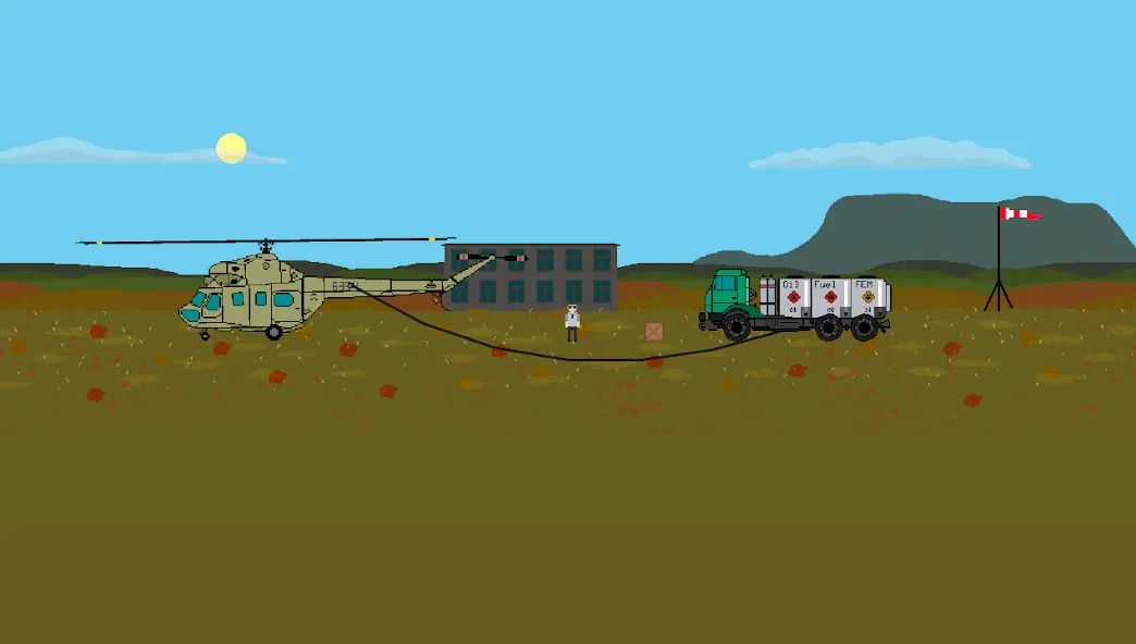 Pixel Helicopter Simulator (Пиксельный симулятор вертолета)  [МОД Много денег] Screenshot 3