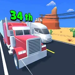 Взлом Idle Truck Racing : Cybertruck (Айдл Трак Рейсинг)  [МОД Все открыто] - стабильная версия apk на Андроид