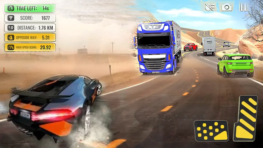 Car Highway Racing for Speed (Трафик Рейсер Трафик игры)  [МОД Бесконечные деньги] Screenshot 4