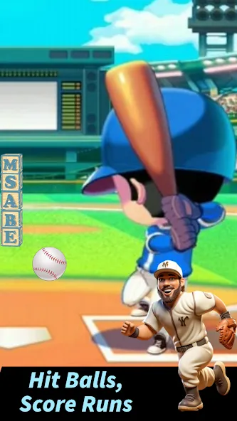 Baseball Letter Strike Homerun  [МОД Бесконечные деньги] Screenshot 1