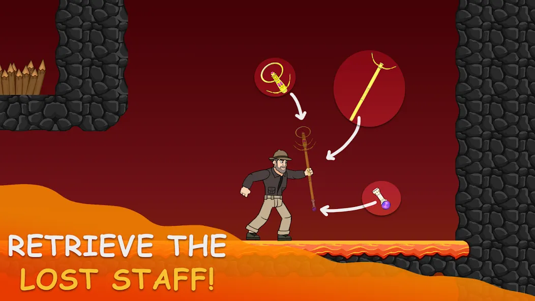 Volcano Escape (Вулканическое бегство)  [МОД Меню] Screenshot 5