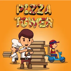 Взломанная Pizza Tower: Idle Tycoon (Пицца Тауэр)  [МОД Много монет] - полная версия apk на Андроид