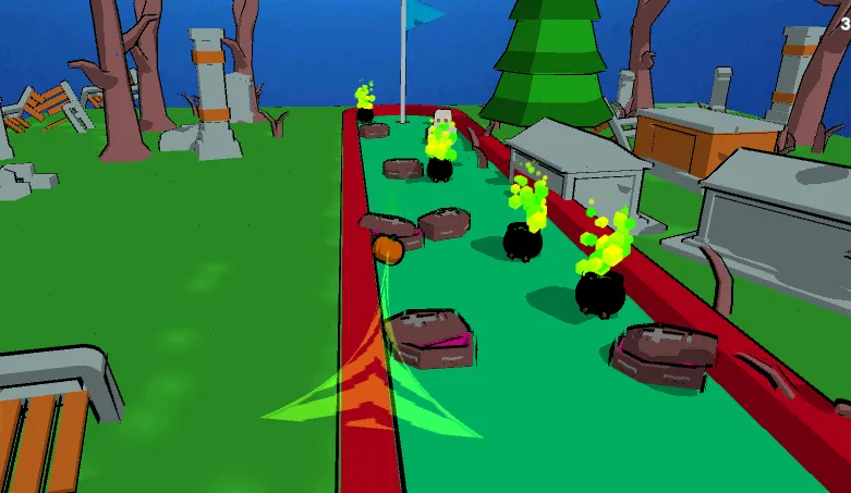 MiniGolf Madness: Halloween (МиниГольф безумие)  [МОД Бесконечные монеты] Screenshot 1