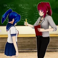 Взлом Anime Girl School Teacher 3D  [МОД Много монет] - полная версия apk на Андроид