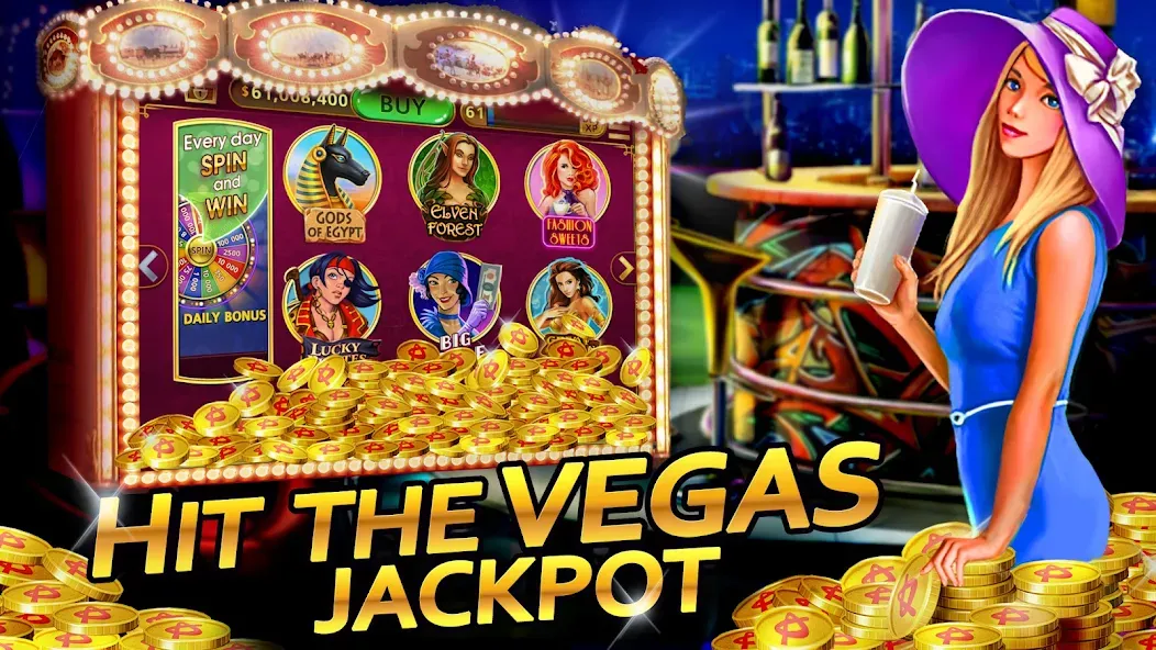 Vegas Casino - Slot Machines (Вегас Казино)  [МОД Много денег] Screenshot 1