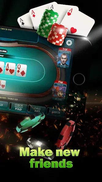 Live Poker Tables–Texas holdem  [МОД Все открыто] Screenshot 2