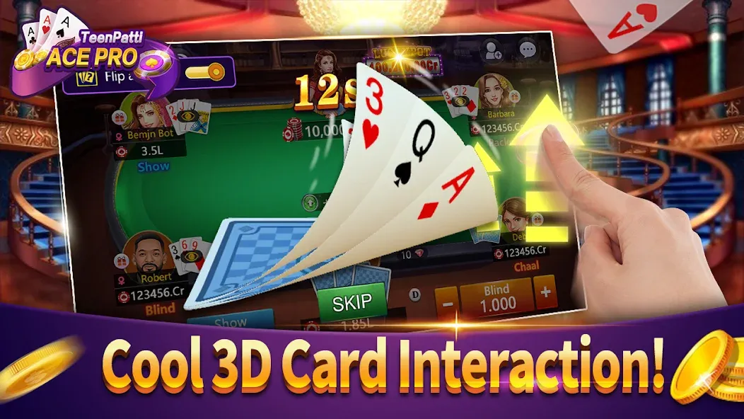 Teenpatti Ace Pro -poker,rummy (Тинпатти Эйс Про)  [МОД Бесконечные деньги] Screenshot 2