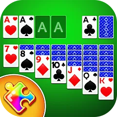 Взломанная Solitaire Puzzle : Card Jigsaw (Солитер головоломка)  [МОД Меню] - стабильная версия apk на Андроид