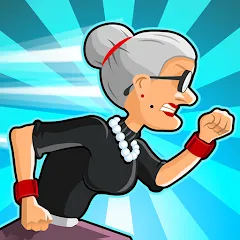 Взлом Angry Gran Run - Running Game (Энгри Гран Ран)  [МОД Много монет] - последняя версия apk на Андроид