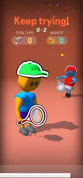 Deuce Hit! (Tennis)  [МОД Много монет] Screenshot 2