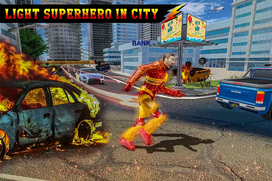 Light Superhero Speed Hero  [МОД Меню] Screenshot 3