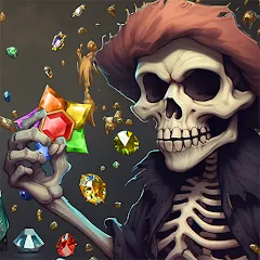 Скачать взломанную Jewels Ghost Ship: jewel games (Джуэлз Гост Шип)  [МОД Unlimited Money] - полная версия apk на Андроид