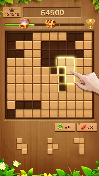 Wood Block Puzzle Addictive  [МОД Unlimited Money] Screenshot 4