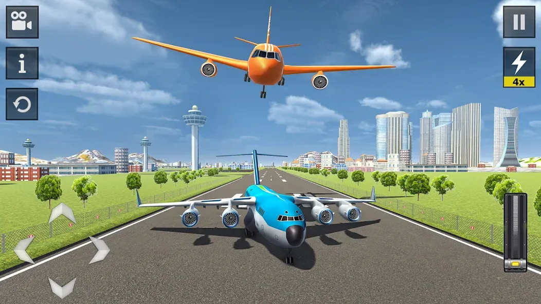 Flight Simulator - Plane Games (Флайт Симулятор)  [МОД Unlimited Money] Screenshot 2