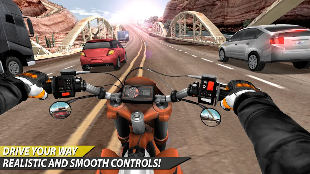 Moto Rider In Traffic (Мото Райдер в Трафике)  [МОД Много денег] Screenshot 3