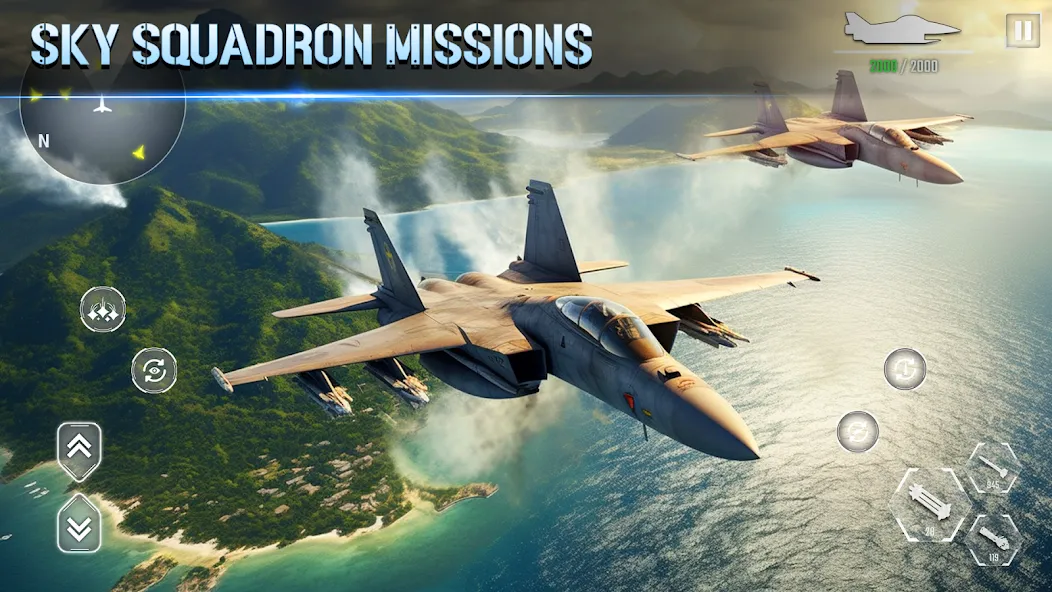 Aircraft Strike: Jet Fighter  [МОД Mega Pack] Screenshot 3