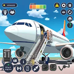 Взлом Airplane Game Flight Simulator  [МОД Unlimited Money] - полная версия apk на Андроид