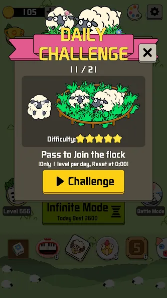 Sheep N Sheep: Daily Challenge (Шип эн Шип)  [МОД Menu] Screenshot 2