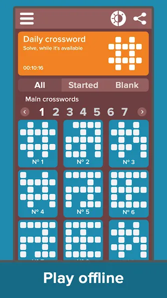 Crossword: Grand collection  [МОД Unlocked] Screenshot 3