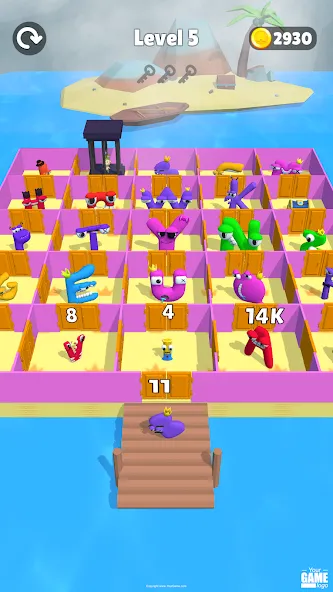 Alphabet Battle: Room Maze (Алфавит батл)  [МОД Unlimited Money] Screenshot 4