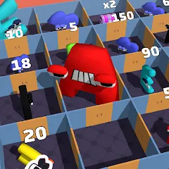 Скачать взломанную Alphabet Battle: Room Maze (Алфавит батл)  [МОД Unlimited Money] - последняя версия apk на Андроид