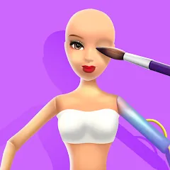 Скачать взломанную Doll Makeover - DIY 3D Dolly  [МОД Много монет] - последняя версия apk на Андроид