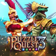 Взломанная Puzzle Quest 3 - Match 3 RPG (Пазл Квест 3)  [МОД Много монет] - полная версия apk на Андроид