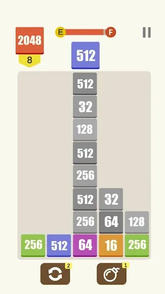 Target 2048 (Таргет 2048)  [МОД Unlimited Money] Screenshot 2