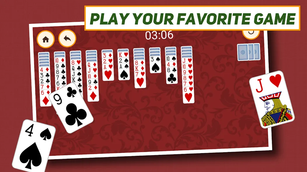 Spider Solitaire: Classic  [МОД Много монет] Screenshot 5